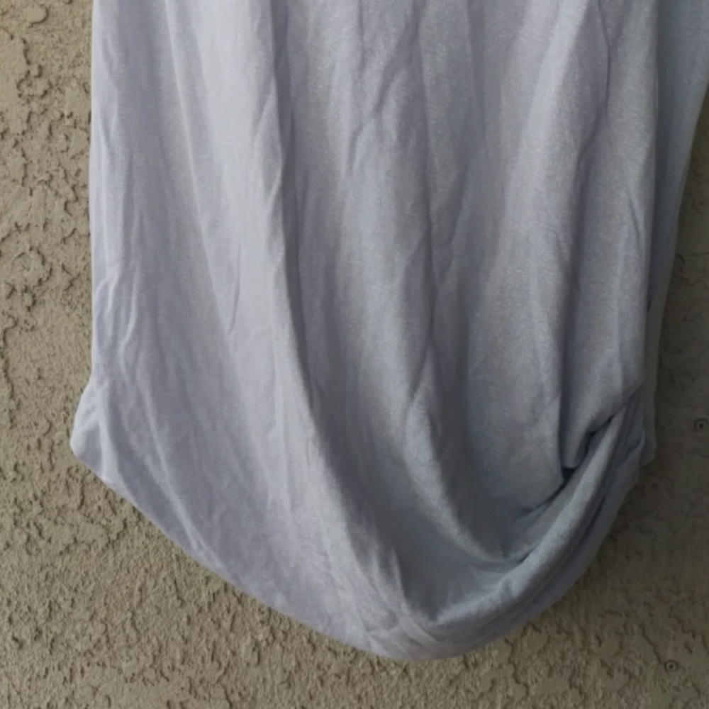 T Tahari gray rouched muscle tank top - Picture 3 of 8